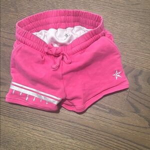 Vibrant Pink Kids Shorts with Silver Details